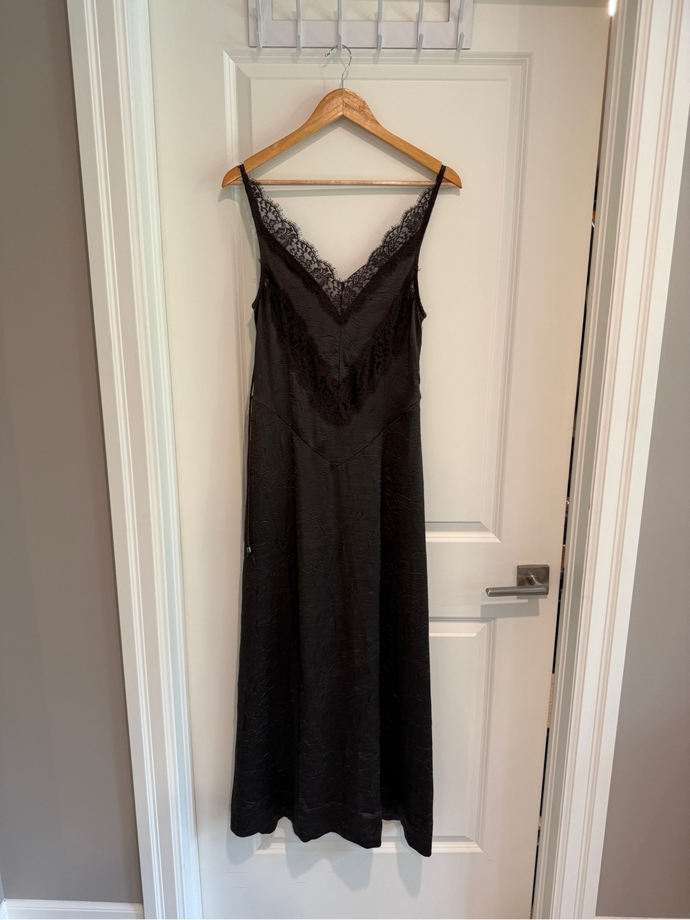 NWT Free People Brown Lace-Trim Slip Dress - Women Dresses